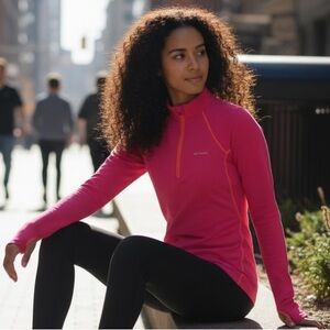 Columbia Pink Omni Heat Long Sleeve Base Layer